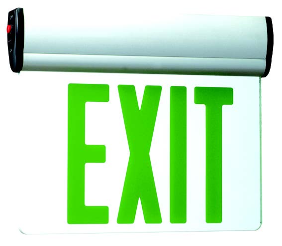 Wall / Ceiling Mount Edge-lit Exit Sign – Double Face - RP Lighting + Fans