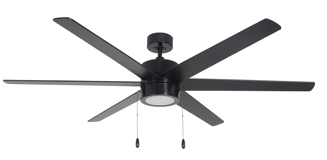 Aldea X | 6-Blade 60″ Sweep Integrated LED Ceiling Fan Light Kit 